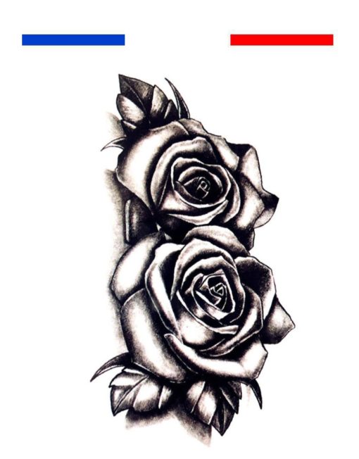 Tatouage double rose | Mon Petit Tatouage Temporaire